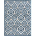 thumbnail image 1 of SAFAVIEH Martha Stewart Geometric Indoor/Outdoor Area Rug, Cream/Blue, 6'7" x 9', 1 of 5