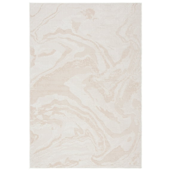 SAFAVIEH Martha Stewart Geometric Indoor/Outdoor Area Rug, Ivory/Beige, 4'5" x 6'5"