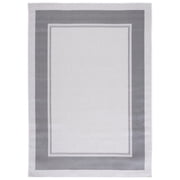SAFAVIEH Martha Stewart Geometric Indoor/Outdoor Area Rug, Ivory/Grey, 4'5" x 6'5"