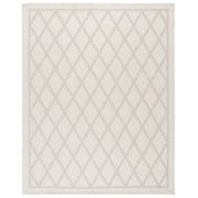 SAFAVIEH Martha Stewart Geometric Indoor/Outdoor Area Rug, Ivory/Light Grey, 8' x 10'