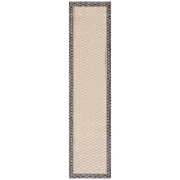 SAFAVIEH Martha Stewart Geometric Indoor/Outdoor Runner Rug, Camel/Brown, 9' x 2'2"