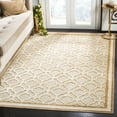 thumbnail image 1 of SAFAVIEH Martha Stewart Geometric Quatrefoil Bordered Area Rug, Shortbread, 5'3" x 7'6", 1 of 6