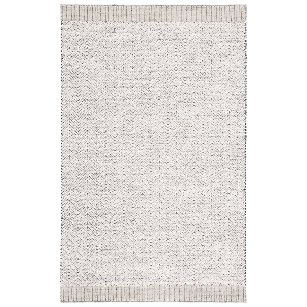 Gray Hand-Knotted Wool Runner Rug 2'3"x9'