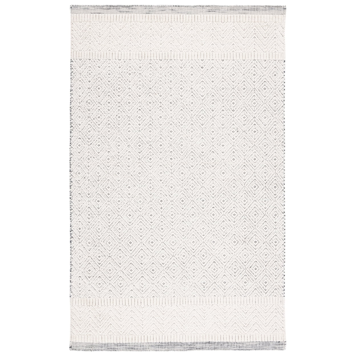 Ivory Hand-Tufted Wool and Synthetic Runner Rug