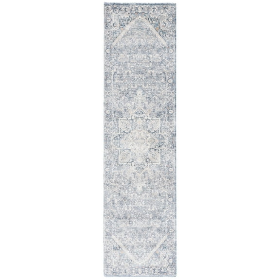 SAFAVIEH Martha Stewart Grove Cosmopolitan Runner Rug, Cream/Blue, 2'2" x 8'
