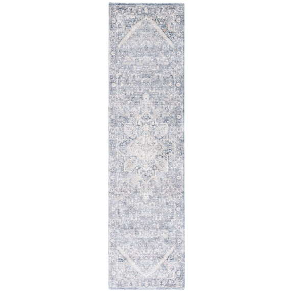 SAFAVIEH Martha Stewart Grove Cosmopolitan Runner Rug, Cream/Blue, 2'2" x 8'