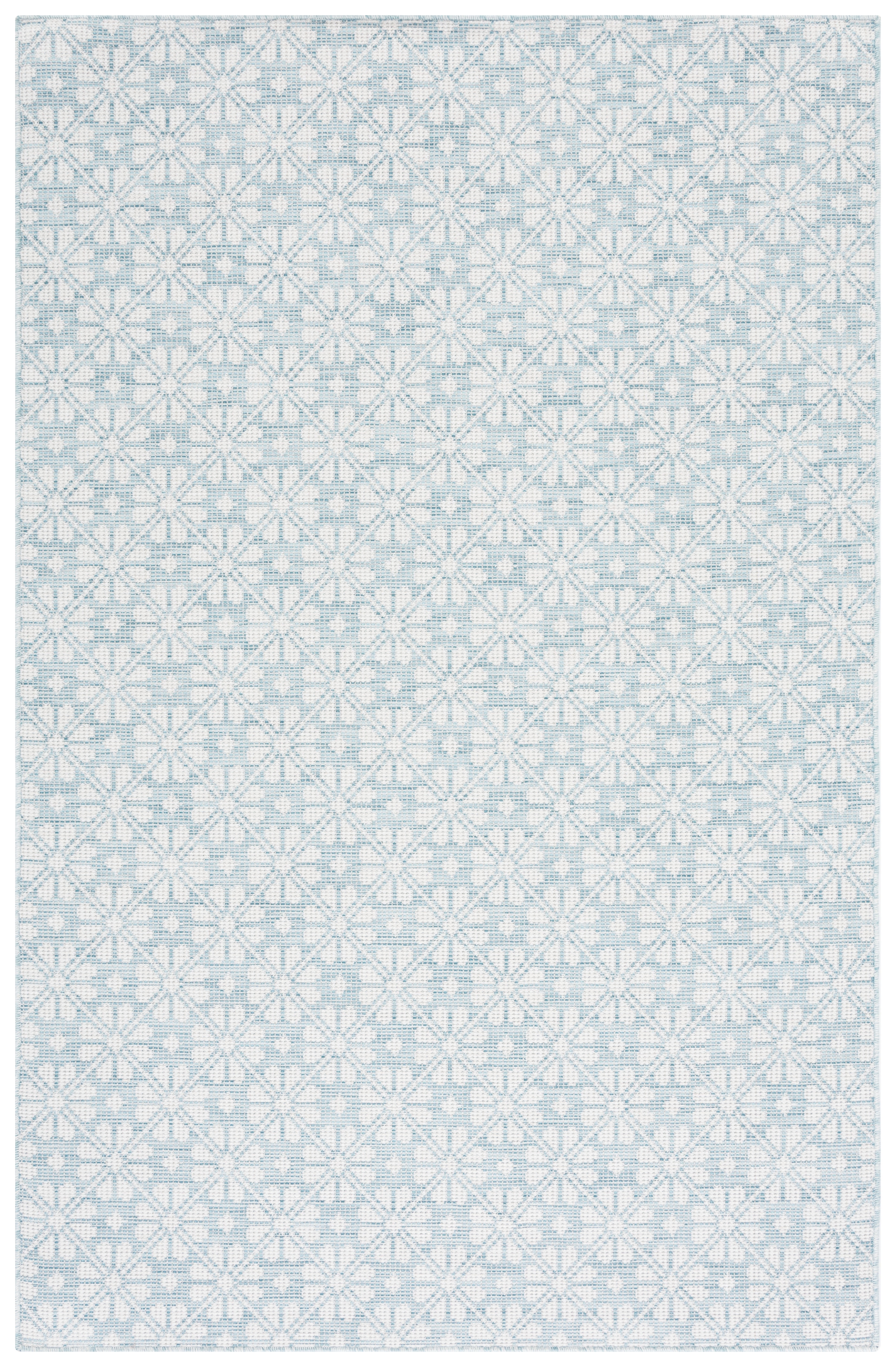 SAFAVIEH Martha Stewart Hampton Diamond Indoor/Outdoor Area Rug, Aqua, 5'1" x 7'6"