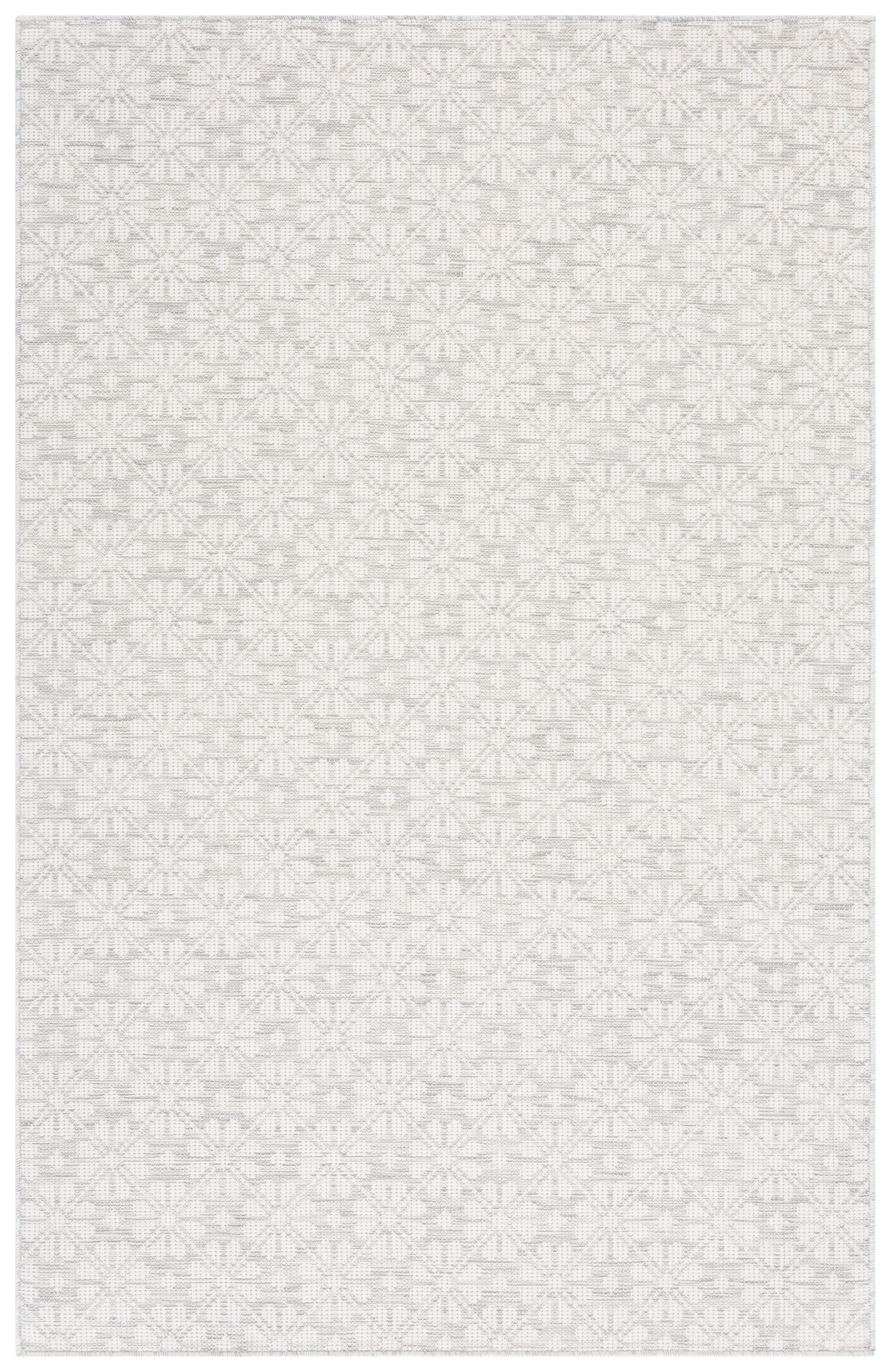Hand-Knotted Synthetic Square Geometric Rug, Black and Green, 6'5" x 9'6"