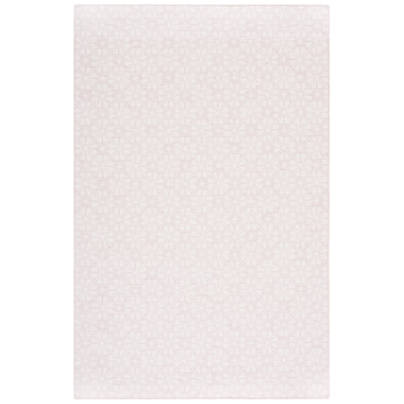 SAFAVIEH Martha Stewart Hampton Diamond Indoor/Outdoor Area Rug, Pink/Ivory, 5'1" x 7'6"