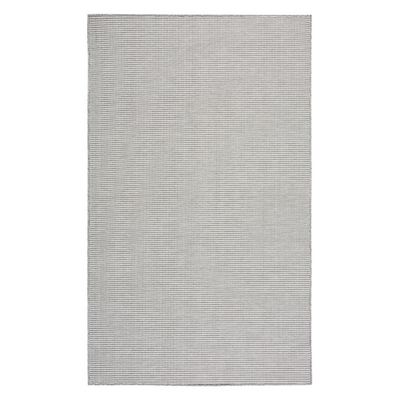 SAFAVIEH Martha Stewart Hampton Solid Indoor/Outdoor Area Rug, Beige/Black, 5'1" x 7'6"