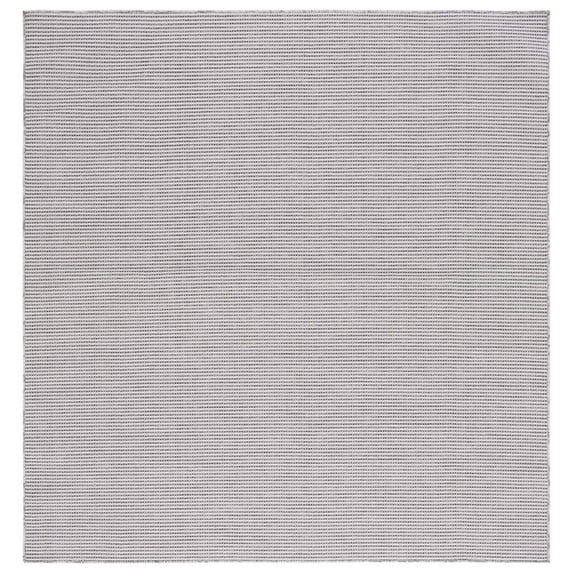 SAFAVIEH Martha Stewart Hampton Solid Indoor/Outdoor Area Rug, Beige/Black, 6'5" x 6'5" Square