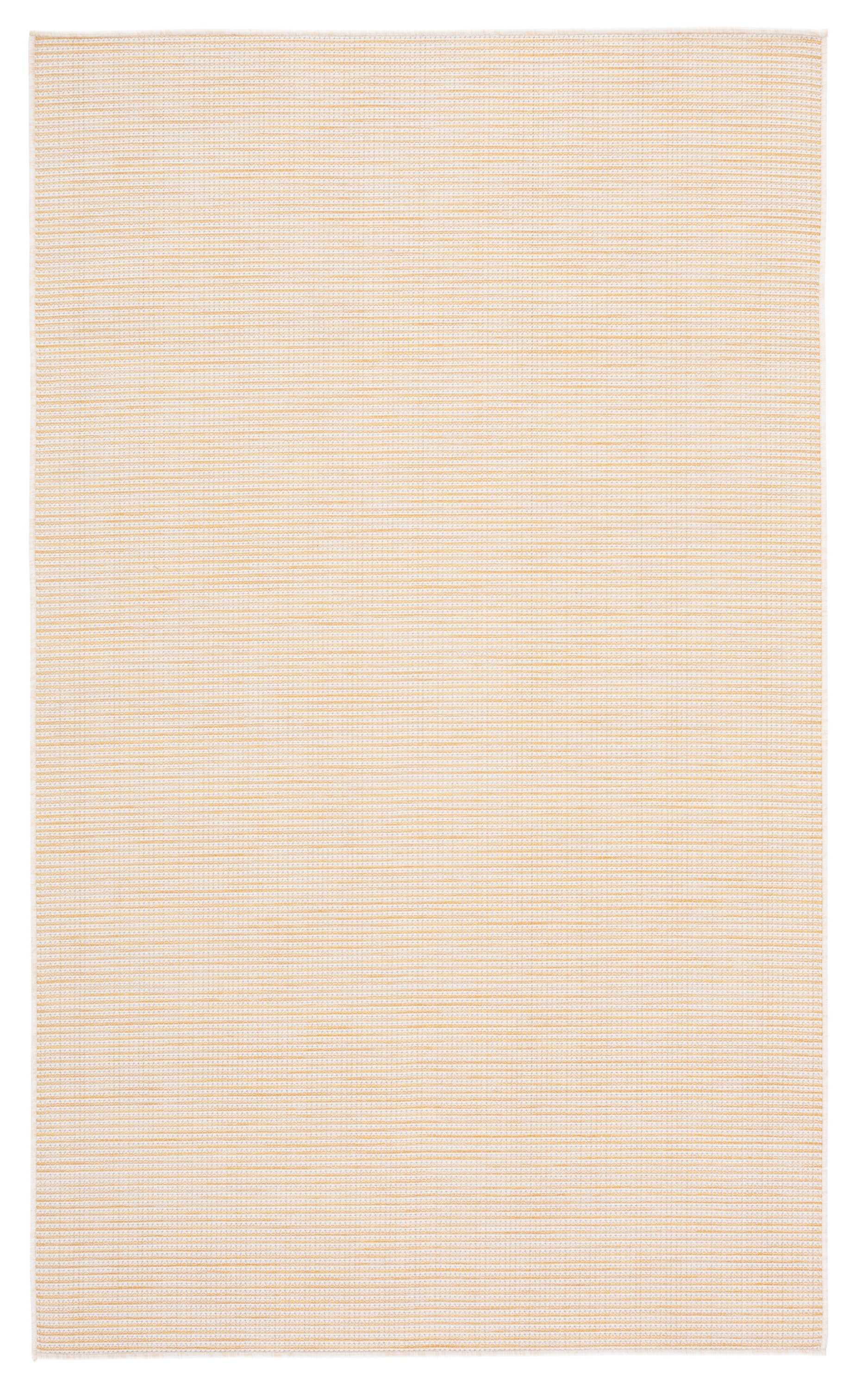 Yellow 4' x 6' Hand-knotted Synthetic Rectangular Rug
