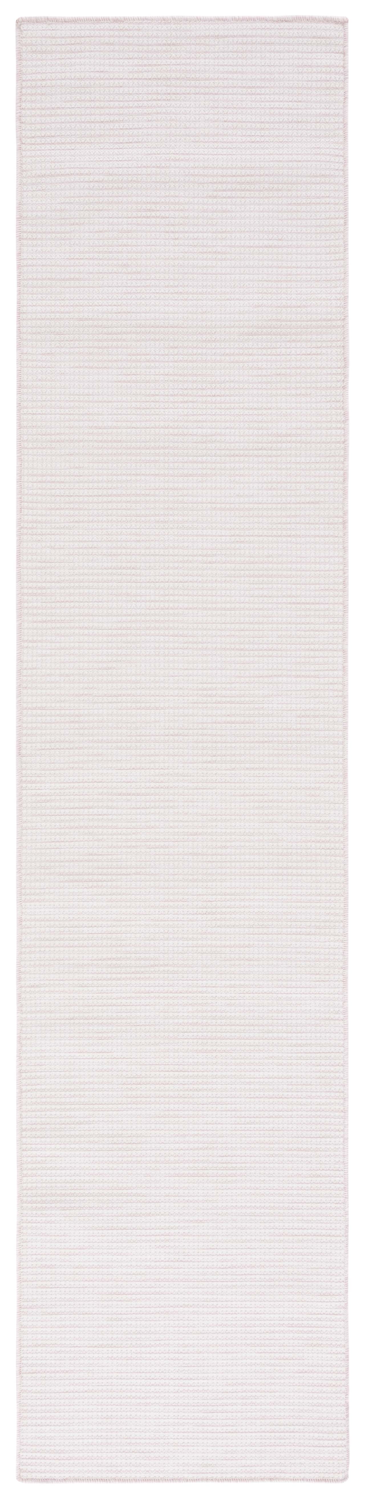 SAFAVIEH Martha Stewart Hampton Solid Indoor/Outdoor Runner Rug, Beige/Pink, 2' x 9'