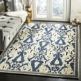 thumbnail image 1 of SAFAVIEH Martha Stewart Ikat Pendant Bordered Wool Area Rug, Clove, 5' x 8', 1 of 7