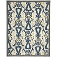 thumbnail image 1 of SAFAVIEH Martha Stewart Ikat Pendant Bordered Wool Area Rug, Clove, 9' x 12', 1 of 5