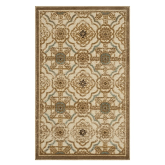 SAFAVIEH Martha Stewart Imperial Palace Geometric Area Rug, Hemp, 2'7" x 4'