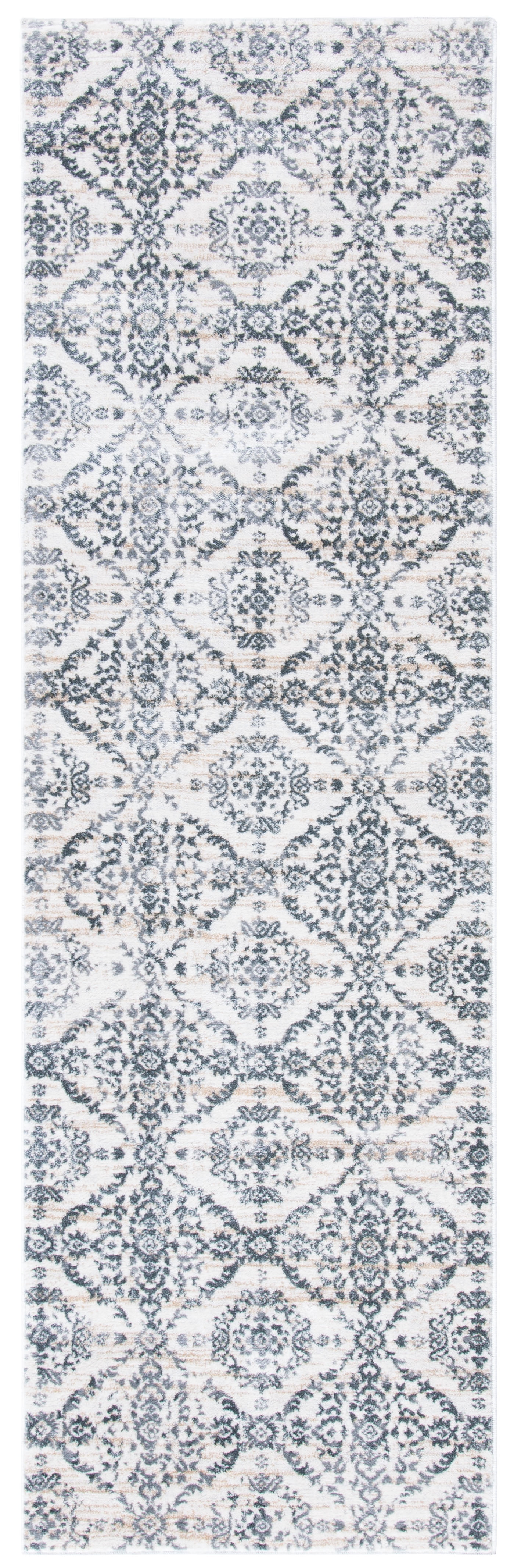 Diamond Runner Rug SAFAVIEH Martha Stewart Isabella Diamond Runner Rug, Cream/Grey, 2'2
