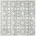 thumbnail image 1 of SAFAVIEH Martha Stewart Isabella Jervis Clover Area Rug, Grey/Ivory, 6'7" x 6'7" Square, 1 of 11