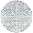 thumbnail image 1 of SAFAVIEH Martha Stewart Isabella Jervis Clover Area Rug, Turquoise/Ivory, 6'7" x 6'7" Round, 1 of 11