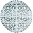 thumbnail image 1 of SAFAVIEH Martha Stewart Isabella Jervis Clover Area Rug, Navy/Ivory, 6'7" x 6'7" Round, 1 of 11