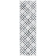 thumbnail image 1 of SAFAVIEH Martha Stewart Isabella Hughie Diamond Runner Rug, Ivory/Grey, 2'2" x 7', 1 of 11
