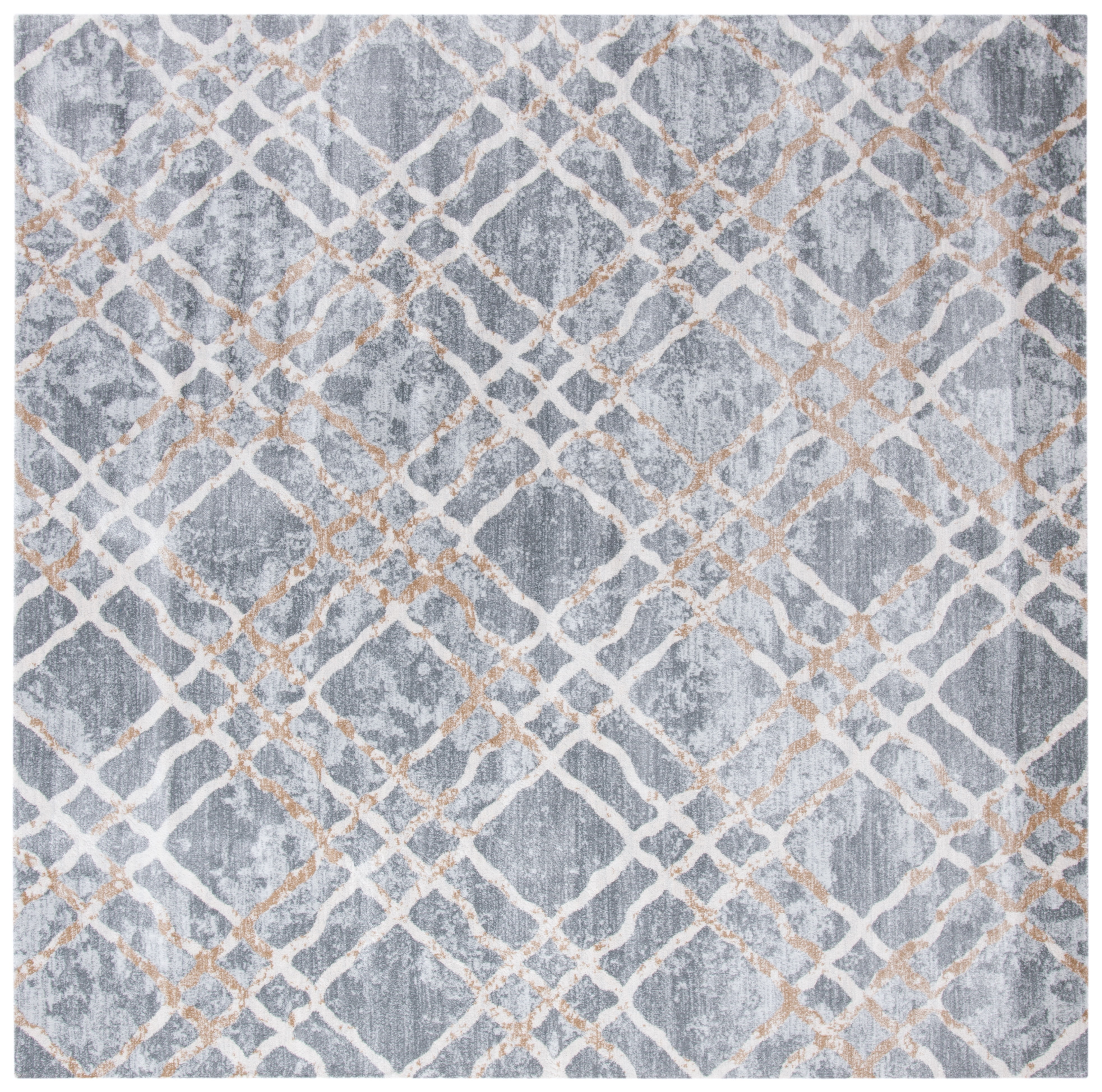 Silver Diamond Pattern Rug SAFAVIEH Martha Stewart Isabella Hughie Diamond Area Rug, Silver/Ivory ...