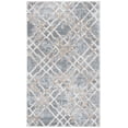 thumbnail image 1 of SAFAVIEH Martha Stewart Isabella Hughie Diamond Area Rug, Silver/Ivory, 4' x 6', 1 of 11