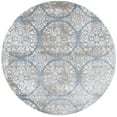 thumbnail image 1 of SAFAVIEH Martha Stewart Isabella Willoughby Floral Area Rug, Silver/Ivory, 6'7" x 6'7" Round, 1 of 11