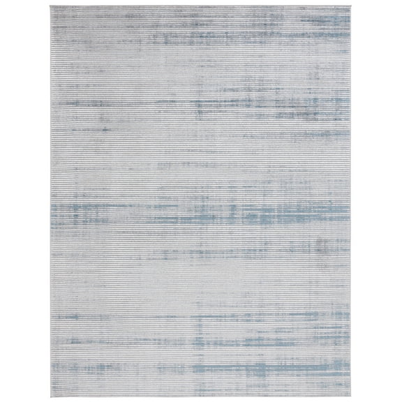 SAFAVIEH Martha Stewart Isabella Striped Area Rug, Grey/Blue, 8' x 10'