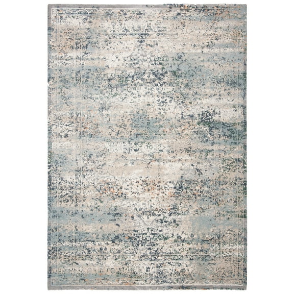 SAFAVIEH Martha Stewart Jane Floral Bordered Area Rug, Cream/Beige, 5'3" x 7'6"