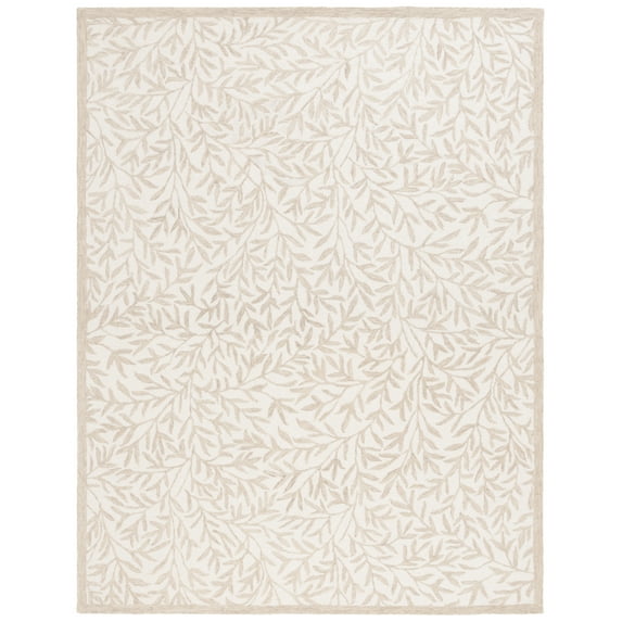 SAFAVIEH Martha Stewart Jardin Floral Area Rug, Ivory/Beige, 4' x 6'