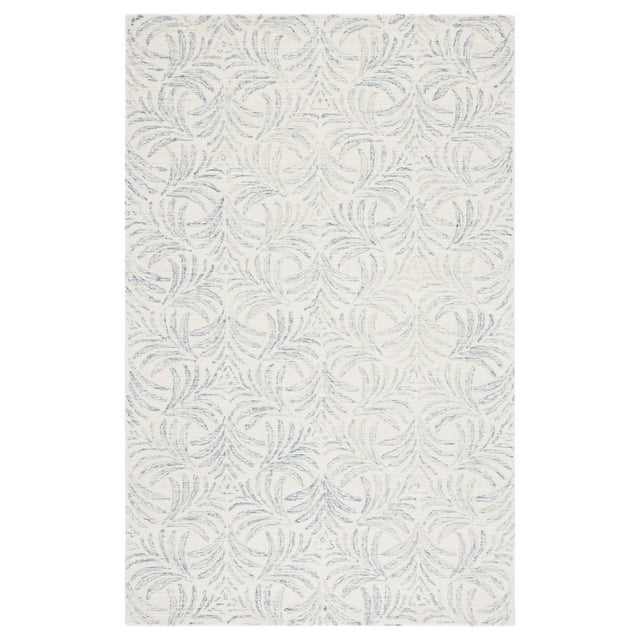 SAFAVIEH Martha Stewart Jardin Floral Area Rug, Ivory/Blue, 8' x 10'