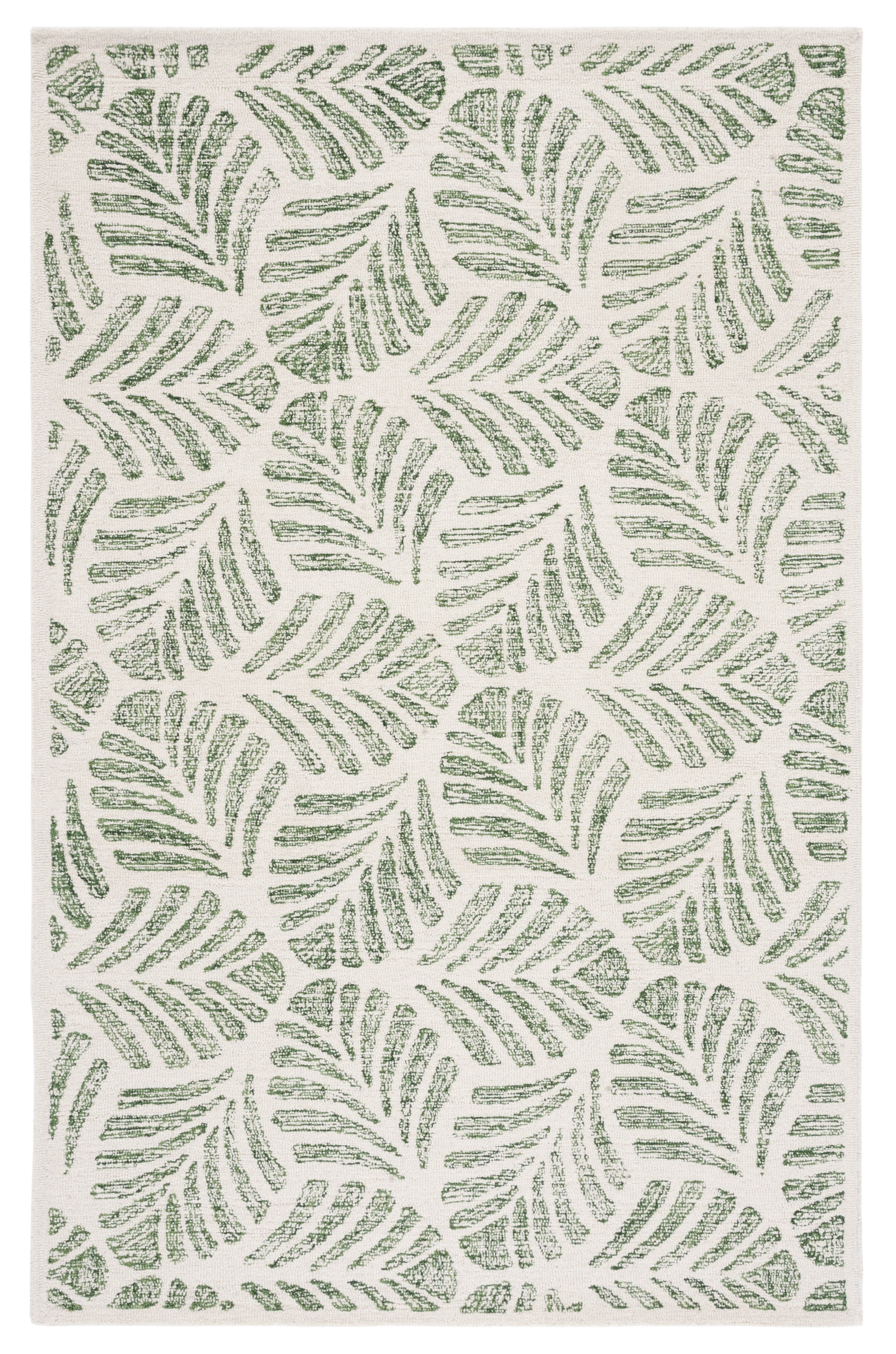 SAFAVIEH Martha Stewart Jardin Floral Area Rug, Ivory/Green, 5' x 8'