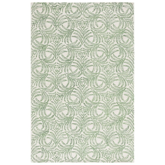 SAFAVIEH Martha Stewart Jardin Floral Area Rug, Ivory/Green, 8' x 10'