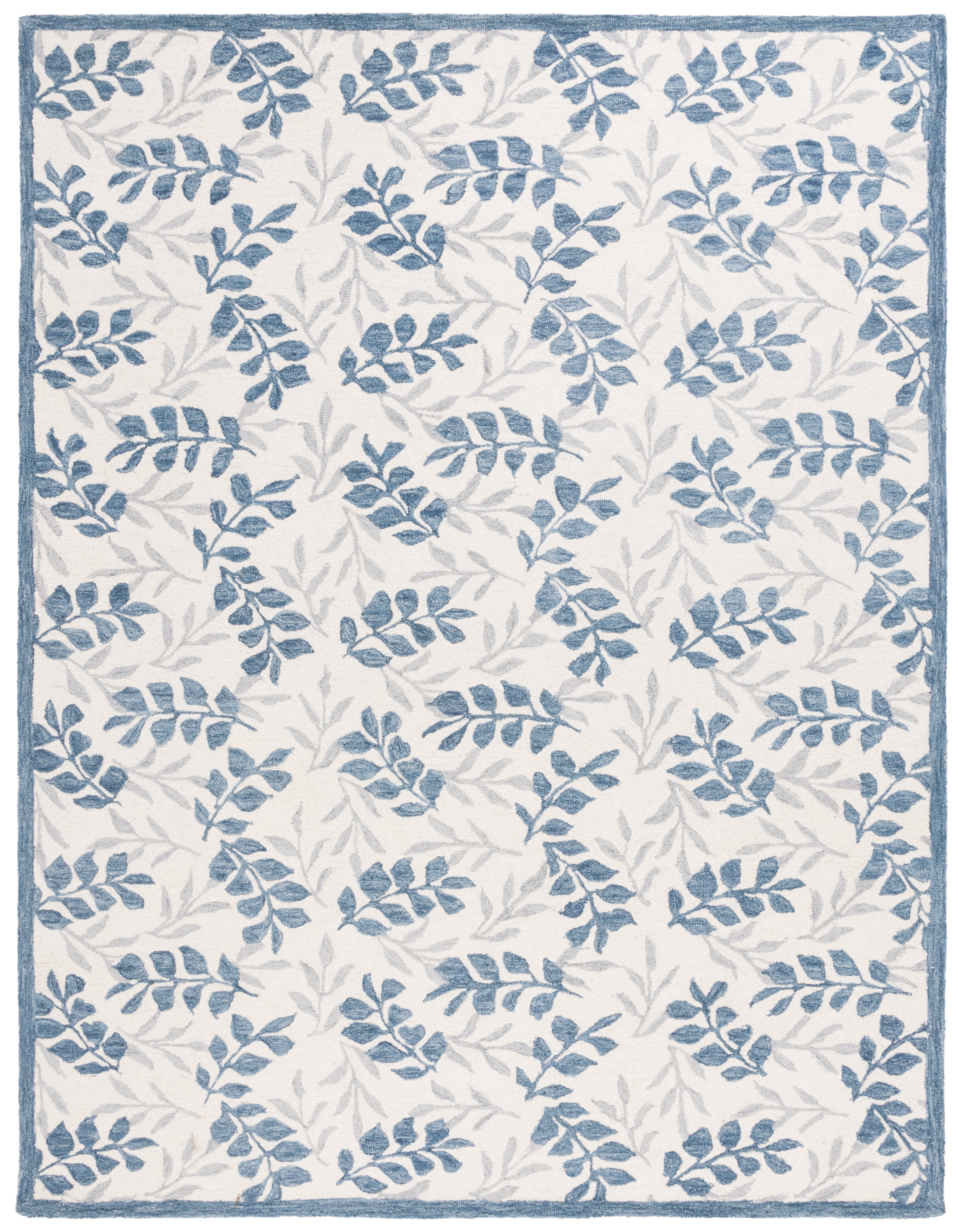 SAFAVIEH Martha Stewart Jardin Floral Area Rug, Ivory/Grey, 5' x 8'