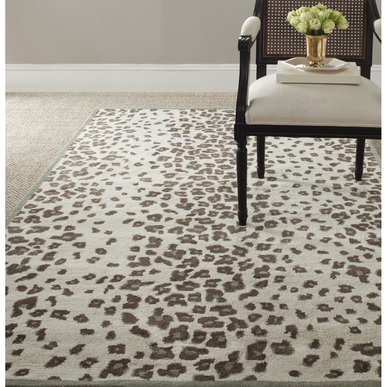 Spotted Outdoor Rug SAFAVIEH Martha Stewart Kalahari Spotted Area Rug, Grassland Green, 8 ...