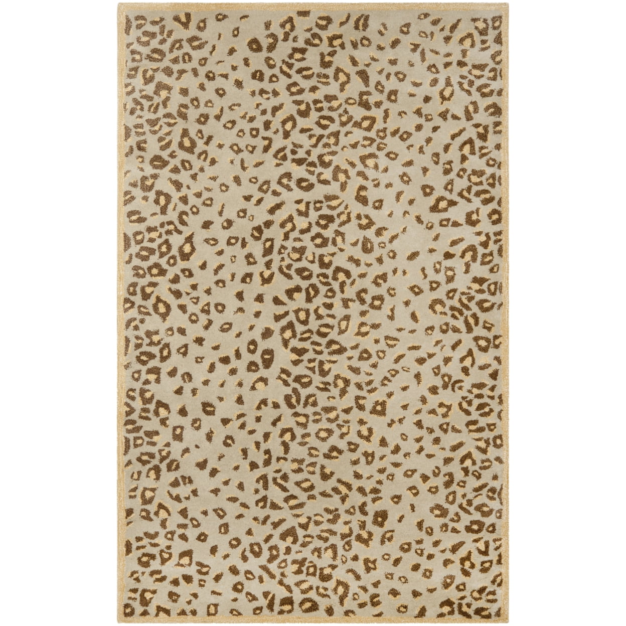 Hand-Tufted Elegance Gray Wool & Viscose 8' x 10' Area Rug