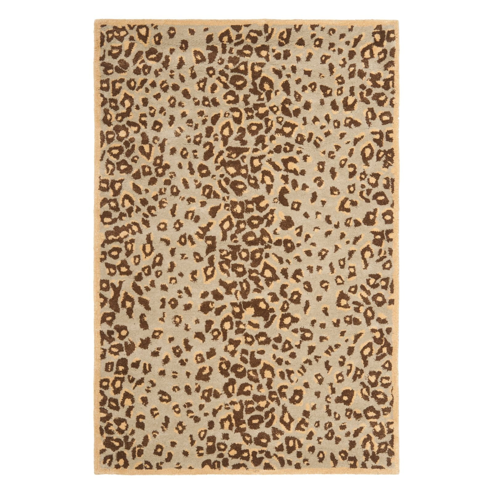 Hand-Tufted Elegance Gray Wool & Viscose 8' x 10' Area Rug