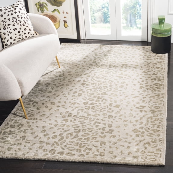 SAFAVIEH Martha Stewart Kalahari Spotted Area Rug, Sharkey Grey, 5' x 8'