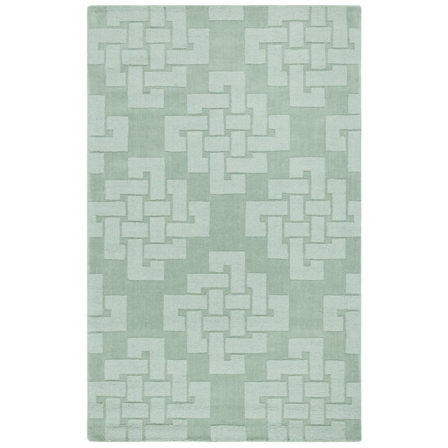 SAFAVIEH Martha Stewart Knot Geometric Wool Area Rug, Sea Anemone, 4' x 6'