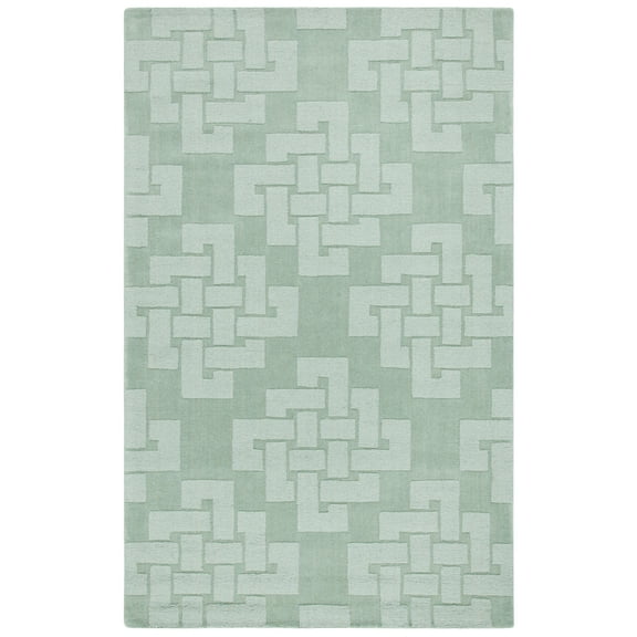 SAFAVIEH Martha Stewart Knot Geometric Wool Area Rug, Sea Anemone, 5' x 8'
