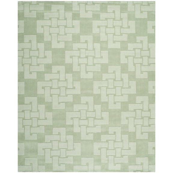SAFAVIEH Martha Stewart Knot Geometric Wool Area Rug, Sea Anemone, 8' x 10'