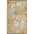 thumbnail image 1 of SAFAVIEH Martha Stewart Leafy Glade Floral Area Rug, Geyser, 2'7" x 4', 1 of 5