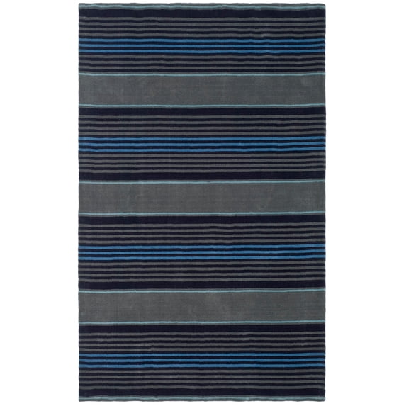 SAFAVIEH Martha Stewart Living Harmony Stripe Wool Area Rug, Wrought Iron, 9' x 12'