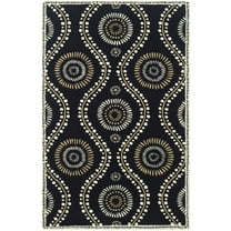 SAFAVIEH Martha Stewart Living Ogee Dot Spring Melt Wool Area Rug, Francesca, 5' x 8'