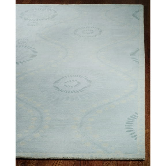 SAFAVIEH Martha Stewart Living Ogee Dot Spring Melt Wool Area Rug, Spring Melt, 5' x 8'