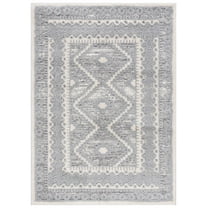 SAFAVIEH Martha Stewart Lucia Shag Area Rug, Grey/Ivory, 8' x 10'