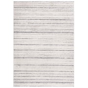 SAFAVIEH Martha Stewart Lucia Shag Area Rug, Ivory/Dark Grey, 8' x 10'