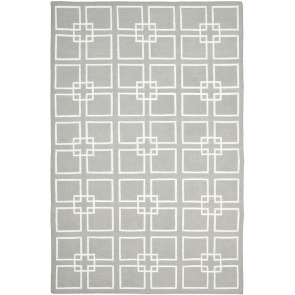 SAFAVIEH Martha Stewart Square Dance Indoor Area Rug, Cement Gray, 8' x 10'