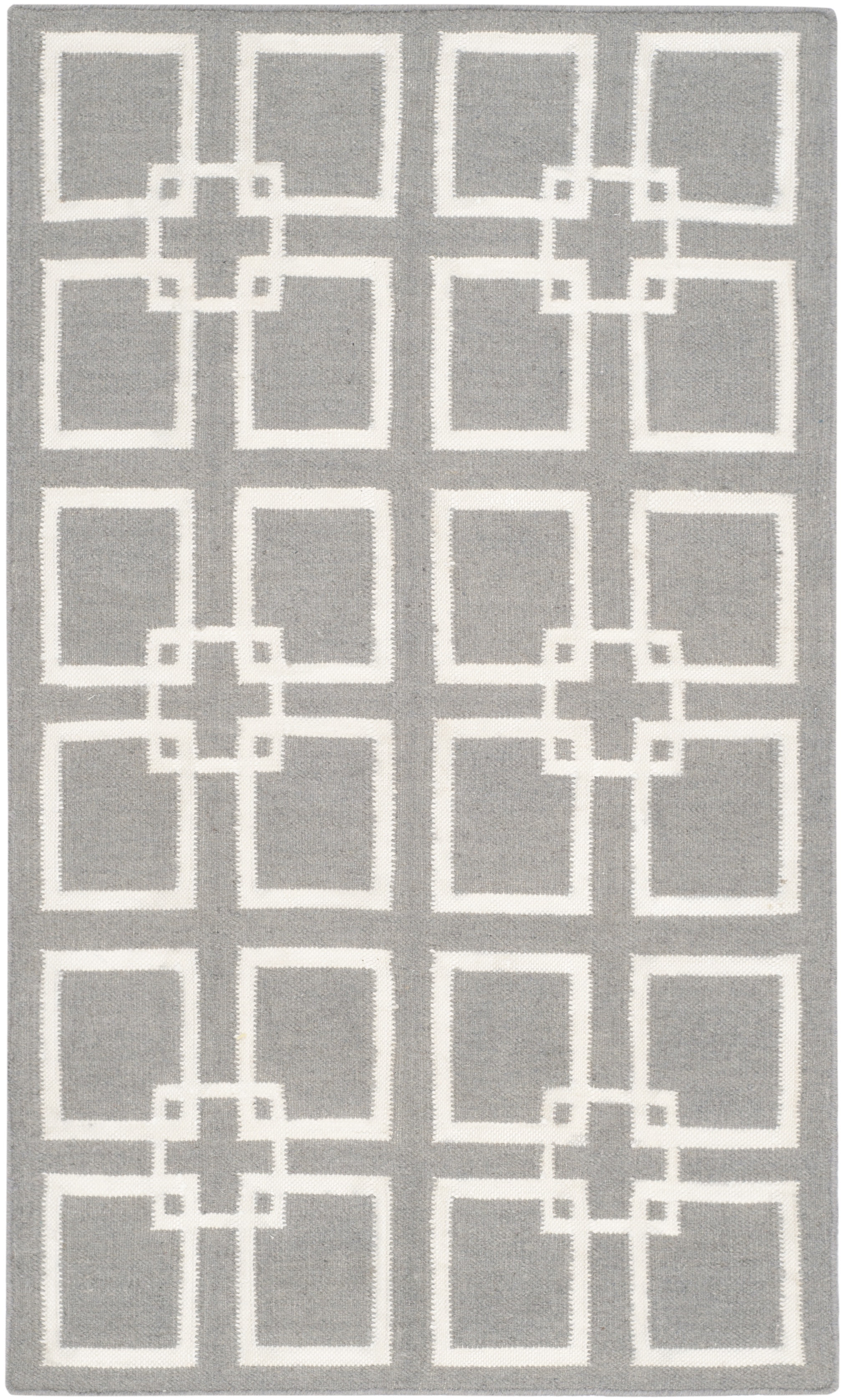 SAFAVIEH Martha Stewart Square Dance Indoor Area Rug, Cement Gray, 4' x 6'